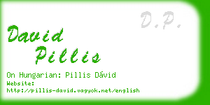 david pillis business card